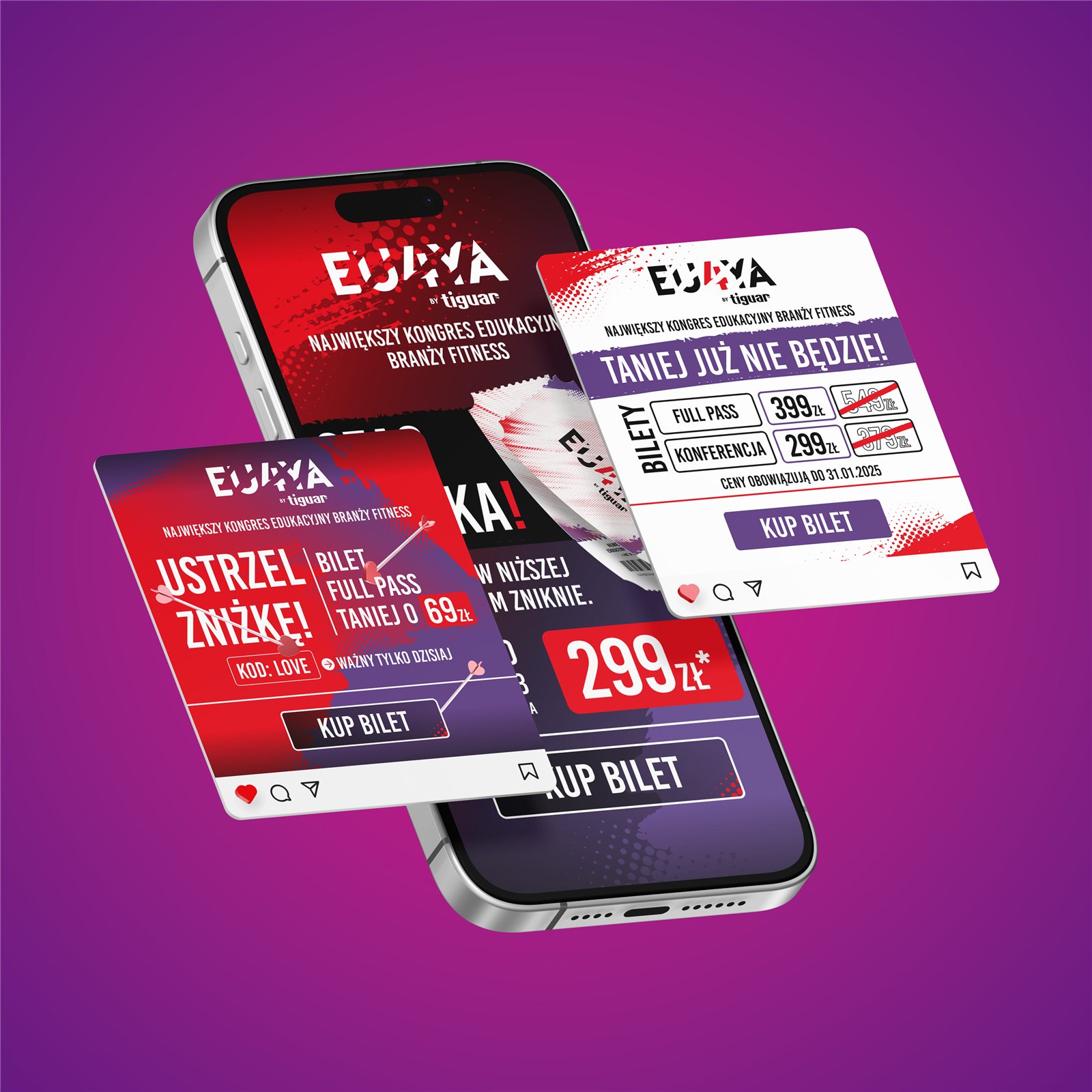 Kreacje reklamowe EU4YA — promocje, kody rabatowe i ceny biletów