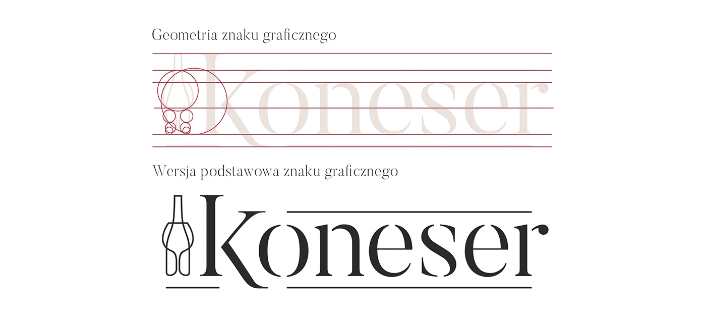 Geometria i&nbsp;konstrukcja nowego znaku graficznego marki Koneser